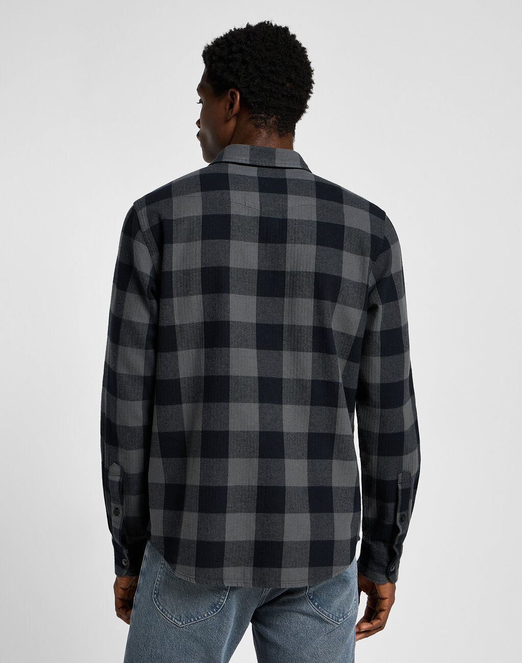 LEE MĘSKA KOSZULA CLEAN WESTERN SHIRT STATIC GRAY 112355745 L66R008549