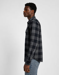 LEE MĘSKA KOSZULA CLEAN WESTERN SHIRT STATIC GRAY 112355745 L66R008549