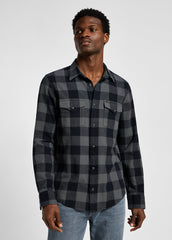 LEE MĘSKA KOSZULA CLEAN WESTERN SHIRT STATIC GRAY 112355745 L66R008549