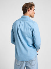 Męska Koszula Jeansowa Lee Lee Button Down Lakeside Wash 112363893