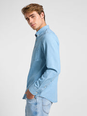 Męska Koszula Jeansowa Lee Lee Button Down Lakeside Wash 112363893