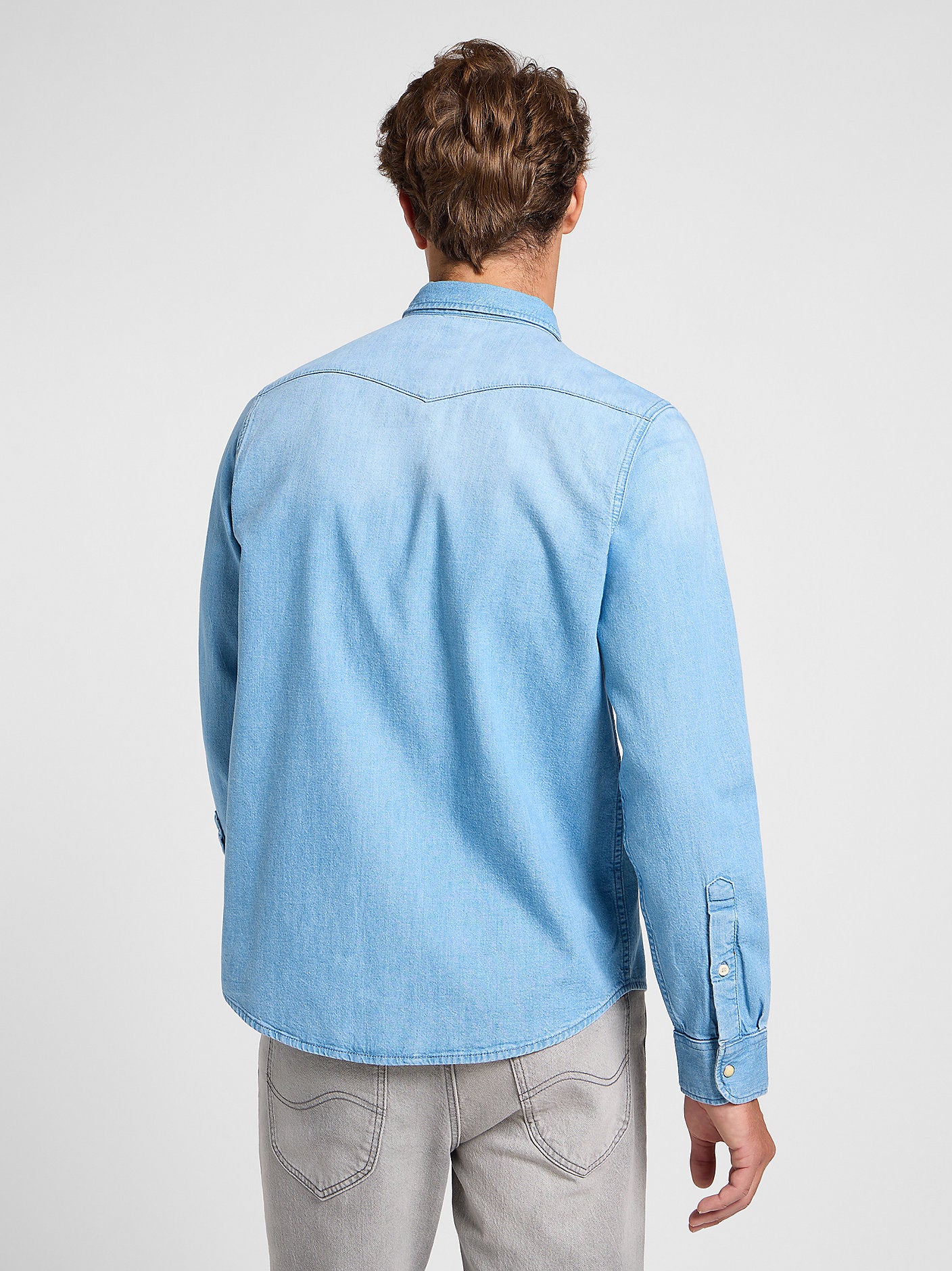 Męska Koszula Jeansowa Lee Regular Western Shirt Starlight Wash 112363914