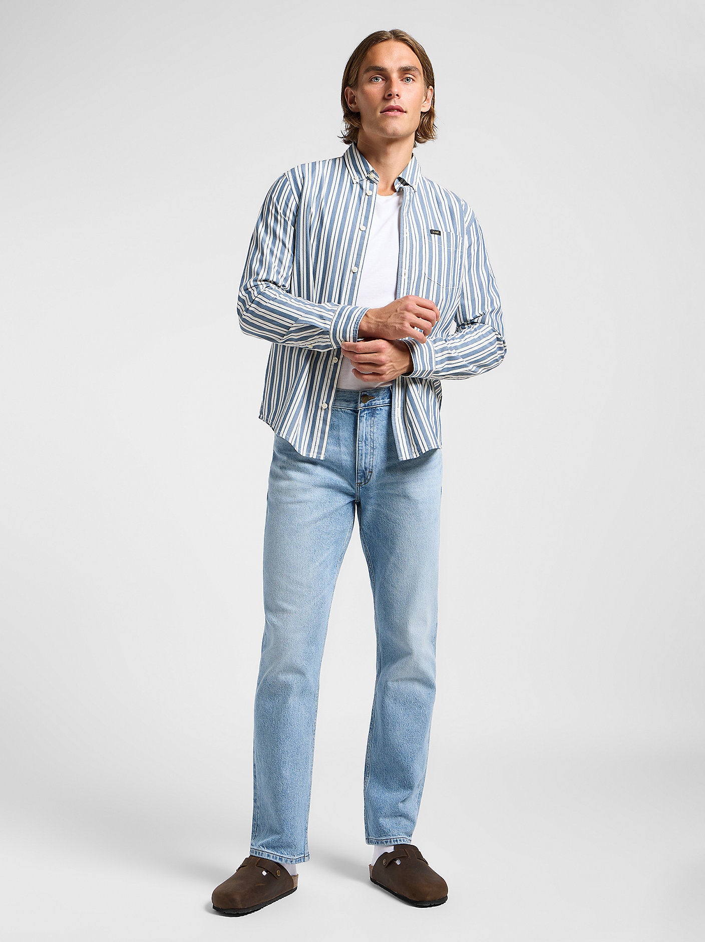 LEE MĘSKA KOSZULA LEE LEE BUTTON DOWN ORION STRIPE 112363894