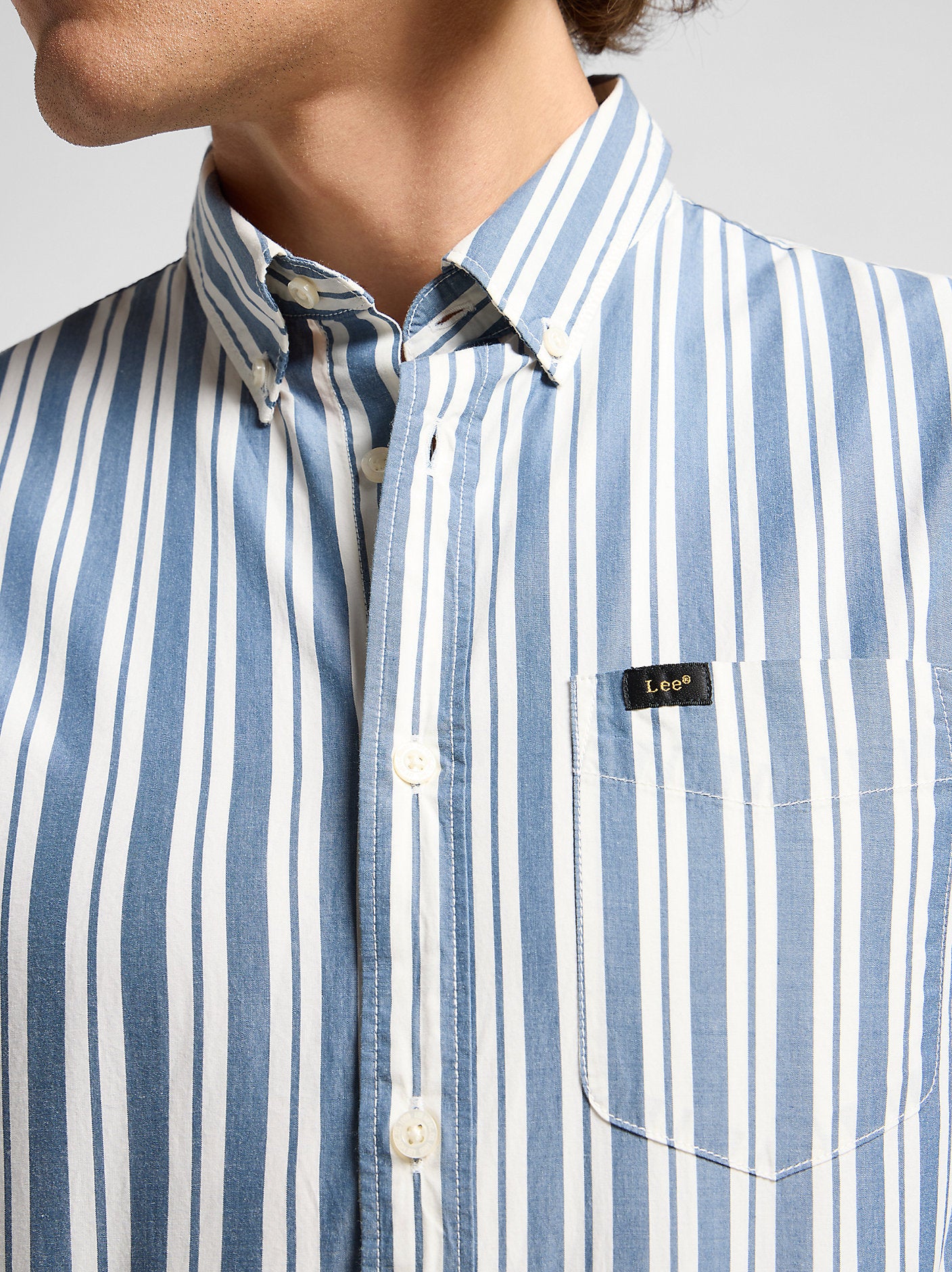 LEE MĘSKA KOSZULA LEE LEE BUTTON DOWN ORION STRIPE 112363894