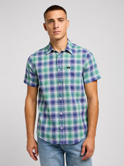 LEE MĘSKA KOSZULA LEE LEE BUTTON DOWN SS DANDY GREEN 112349961