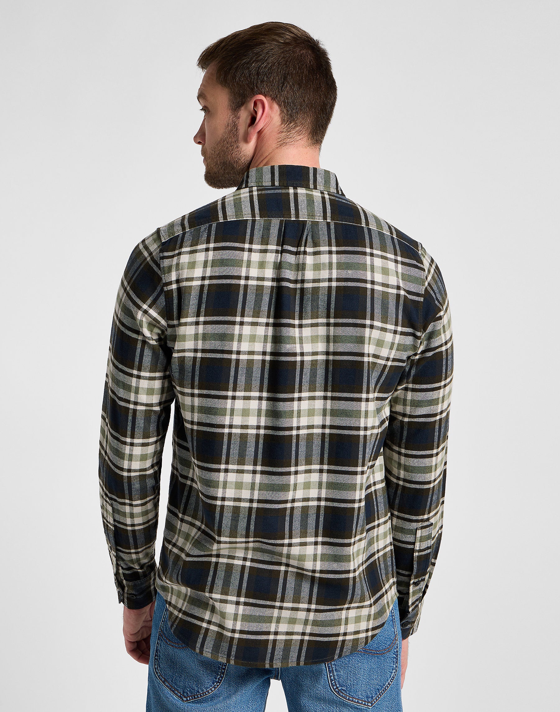 LEE MĘSKA KOSZULA LEE LEESURE SHIRT GREEN 112355701