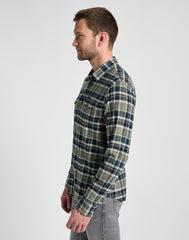 LEE MĘSKA KOSZULA LEE REGULAR SHIRT GREEN 112355698