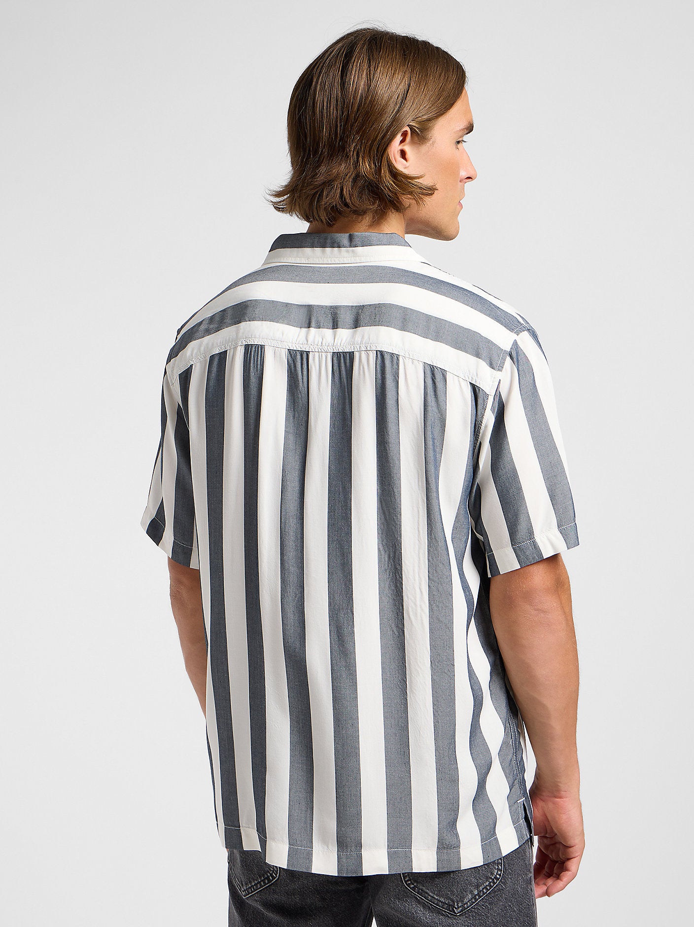 Lee Męska Koszula Resort Shirt Rivet Navy 112364214