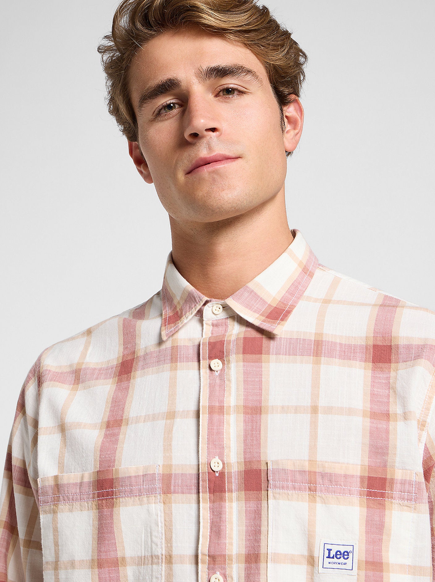 Lee Męska Koszula Workwear Shirt 2_0 Redwood 112364151