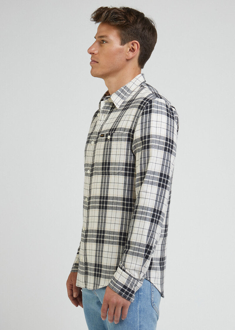 Męska Koszula Lee Leesure Shirt Ecru 112341768 L66N016990