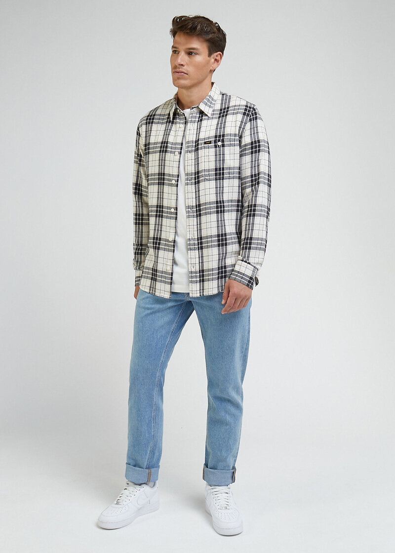 Męska Koszula Lee Leesure Shirt Ecru 112341768 L66N016990