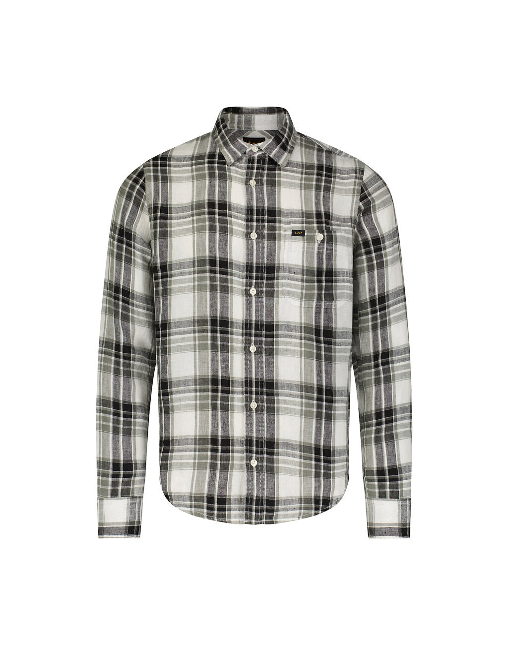 Męska Koszula Lee Leesure Shirt Olive Grove 112350073 L66N045022