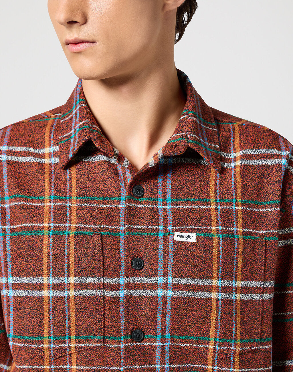 Męska Koszula Lee Non Frayed Plaid Shirt Picante 112357344 W5E6017434