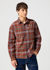 Męska Koszula Lee Non Frayed Plaid Shirt Picante 112357344 W5E6017434