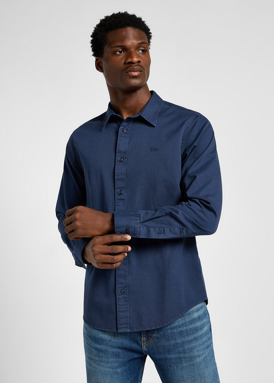 LEE MĘSKA KOSZULA PATCH SHIRT MOOD INDIGO 112355737 LL37014445