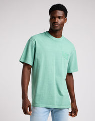 Męski T-shirt Koszulka Lee Loose Logo Tee Intuition Grey 112349094