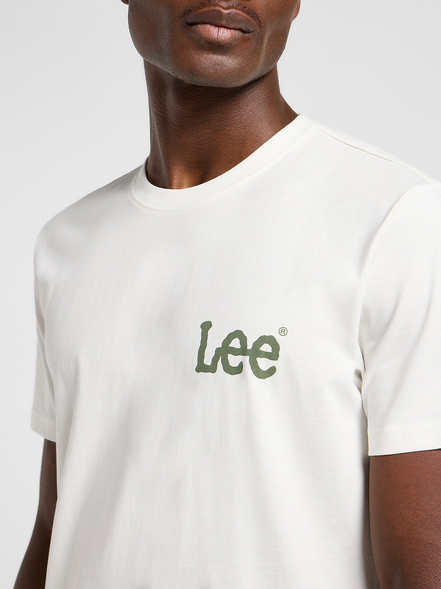 LEE MĘSKA KOSZULKA LEE MEDIUM WOBBLY LEE TEE ECRU 112364535