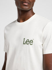 LEE MĘSKA KOSZULKA LEE MEDIUM WOBBLY LEE TEE ECRU 112364535