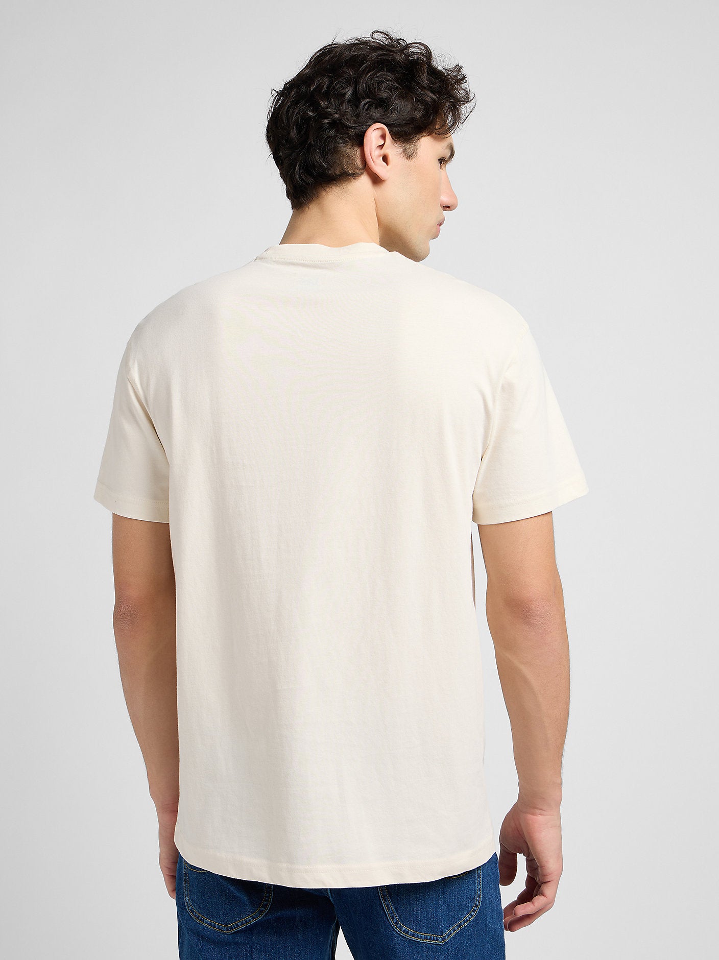 Męski T-Shirt Lee Relaxed Pocket Tee Ecru 112342986