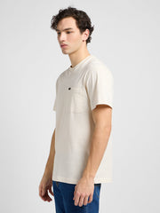 Męski T-Shirt Lee Relaxed Pocket Tee Ecru 112342986