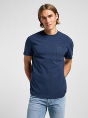 Męski T-shirt Koszulka Lee Relaxed Pocket Tee Mood Indigo 112364541