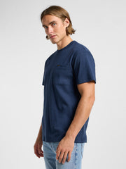 Męski T-shirt Koszulka Lee Relaxed Pocket Tee Mood Indigo 112364541