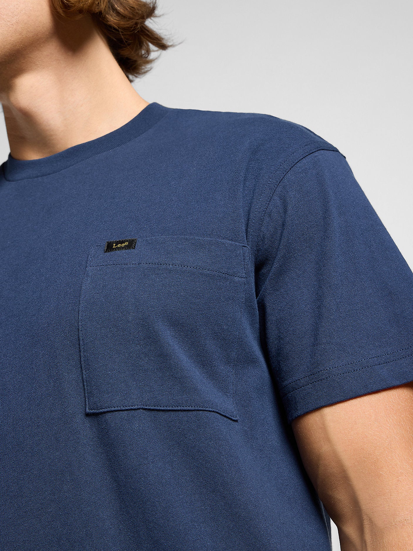 Męski T-shirt Koszulka Lee Relaxed Pocket Tee Mood Indigo 112364541