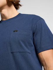 Męski T-shirt Koszulka Lee Relaxed Pocket Tee Mood Indigo 112364541
