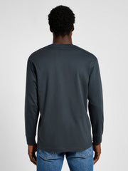 Męska Bluzka Z Długim Rękawem Longsleeve Lee LS Ess Seasonal Tee Washed Black 112358045