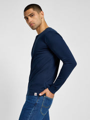 LEE MĘSKA KOSZULKA LONGSLEEVE LEE LS HENLEY INKY BLUE 112355567