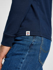LEE MĘSKA KOSZULKA LONGSLEEVE LEE LS HENLEY INKY BLUE 112355567