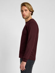 Męska Koszulka Longsleeve Lee Ls Med Wobbly Velvet Beet 112355593