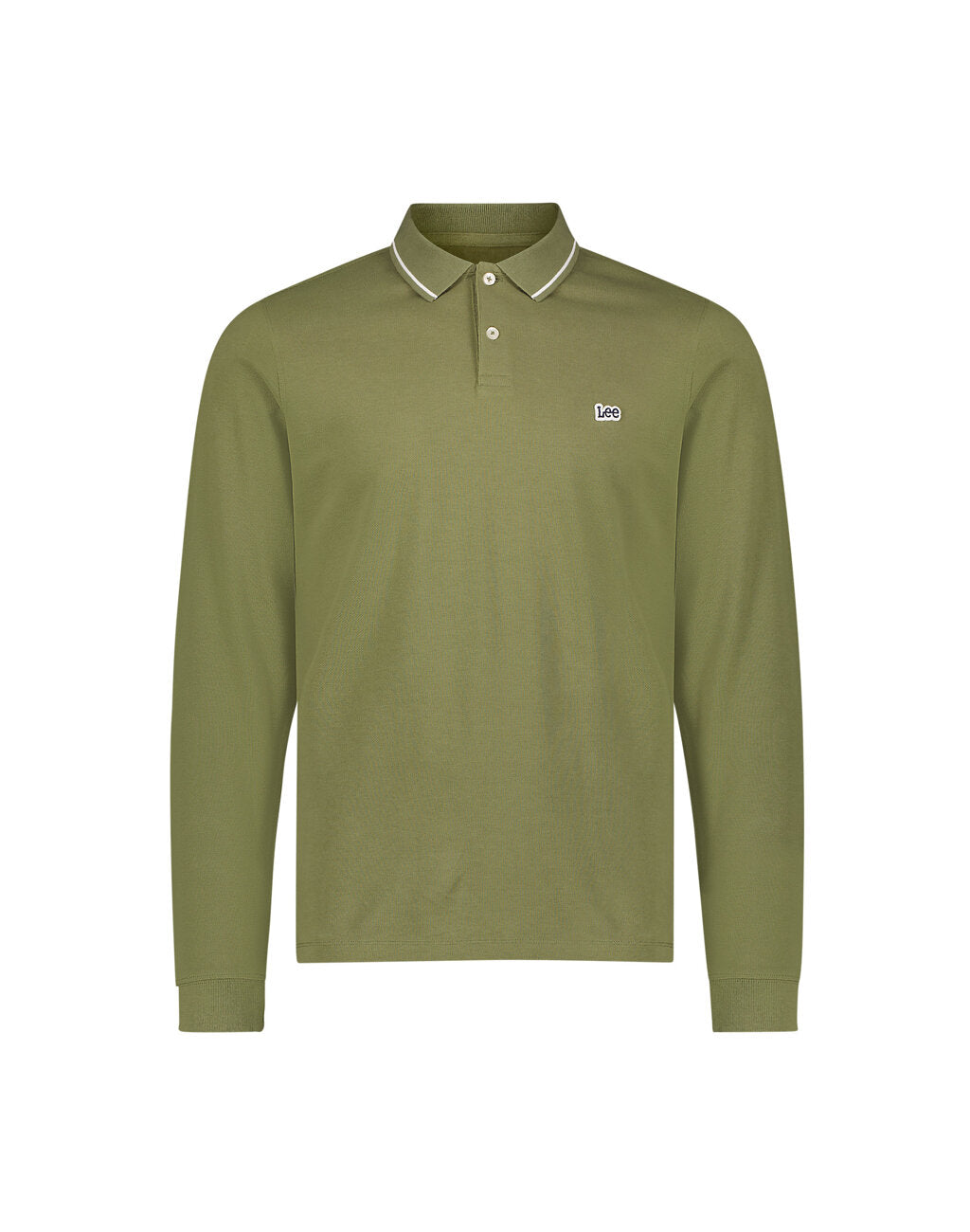 Męska Koszulka Lee LS Pique Polo Mercantile Green 112355667 L61V008526