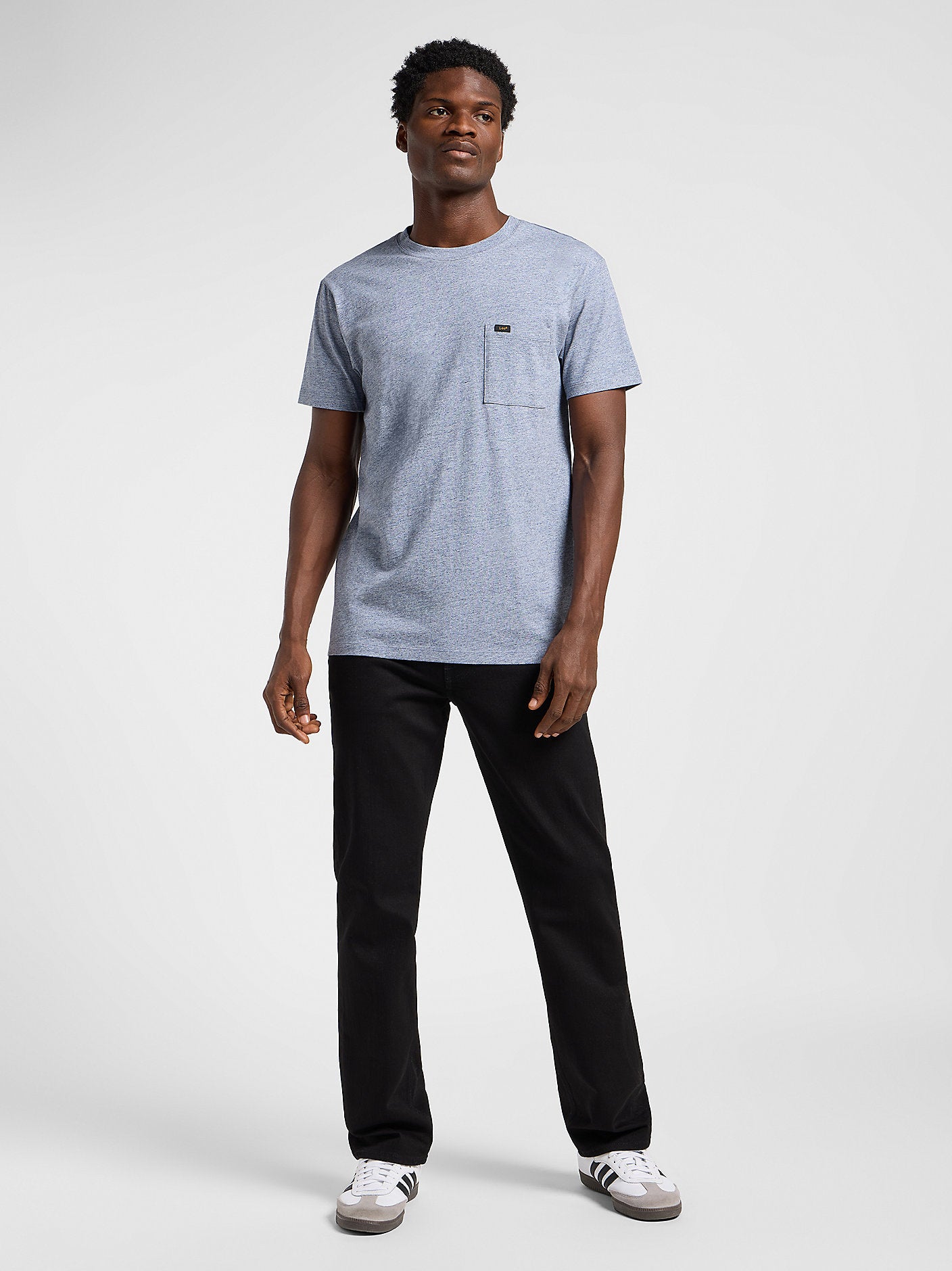 Męska Koszulka Lee Ultimate Pocket Tee Blue Mele 112365384