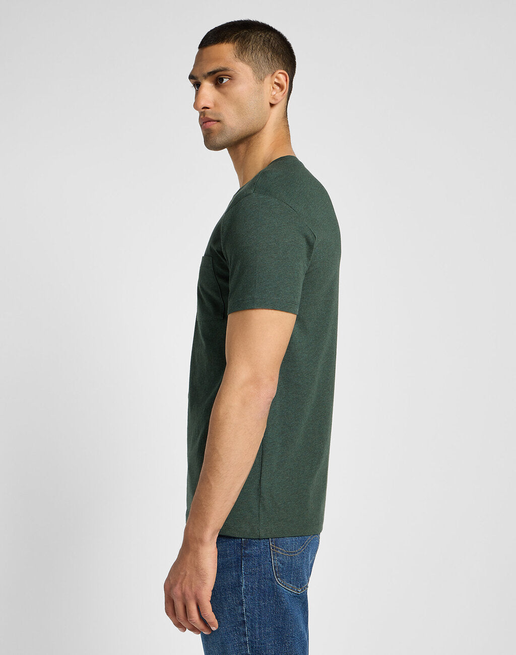 LEE MĘSKA KOSZULKA ULTIMATE POCKET TEE OLIVE NIGHT 112355560 L66J016192