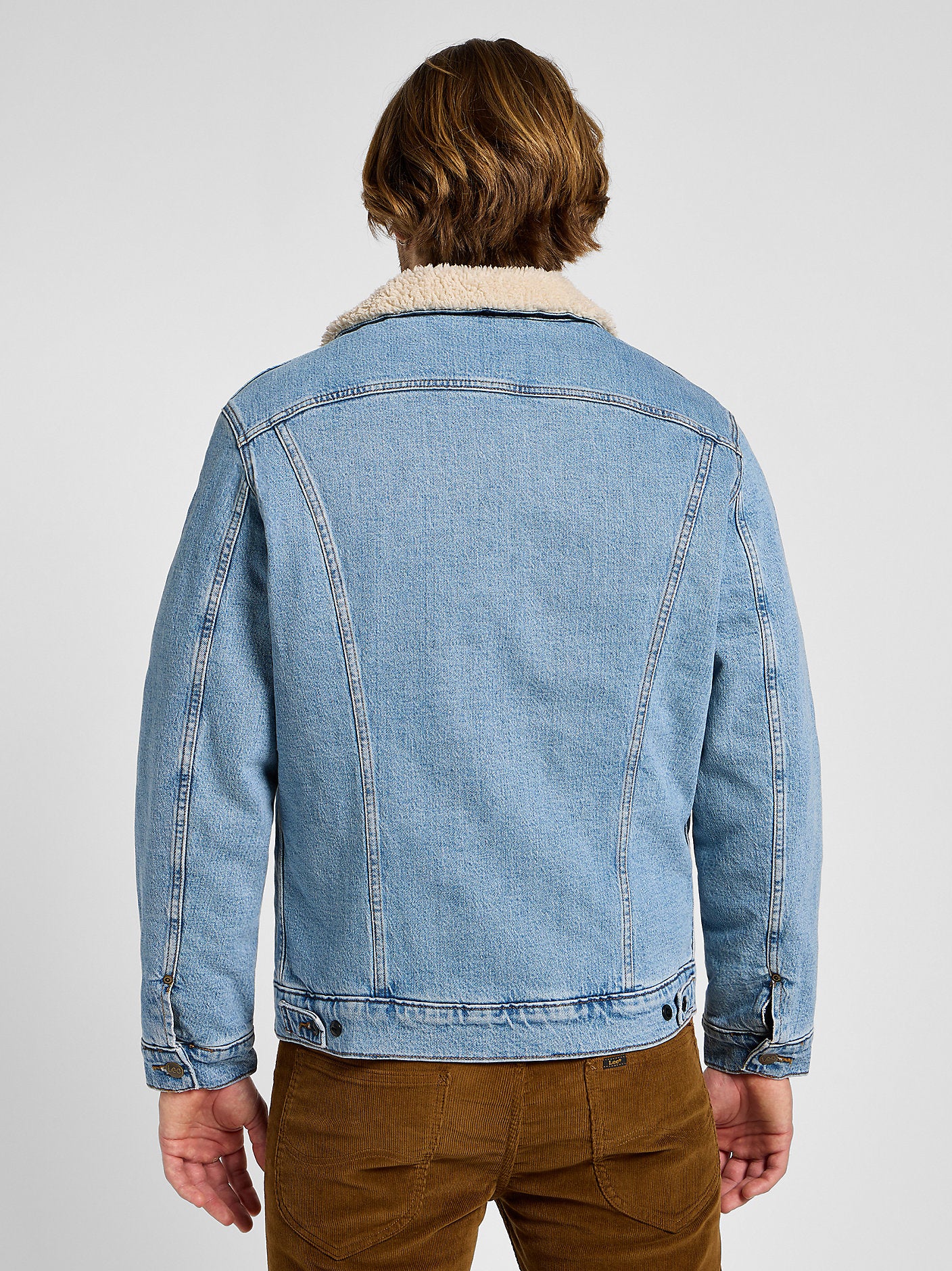 LEE MĘSKA KURTKA JEANSOWA LEE SHERPA JACKET FALLOUT 112355556