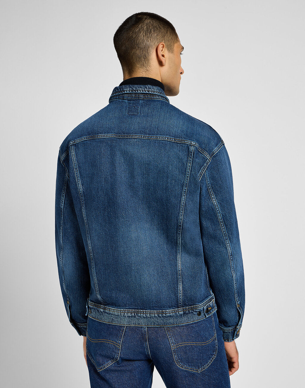 LEE MĘSKA KURTKA JENSOWA RELAXED RIDER JACKET ORCHID BLUE 112355580 L86Y008599