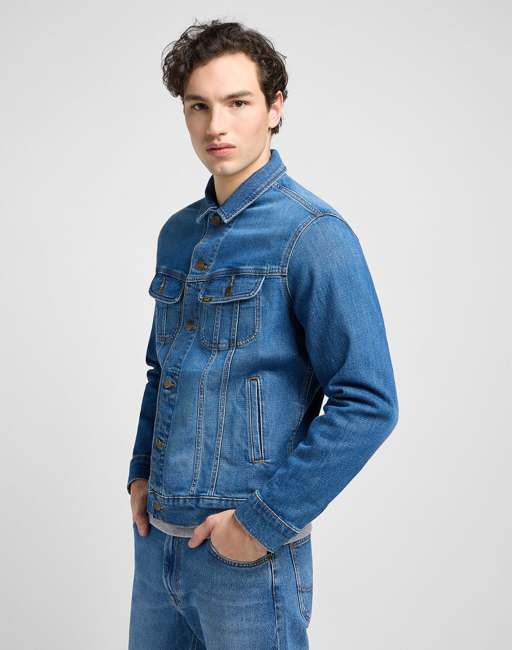 Lee Męska Kurtka Jensowa Rider Jacket Planet Waves 112341637 L89Z015847