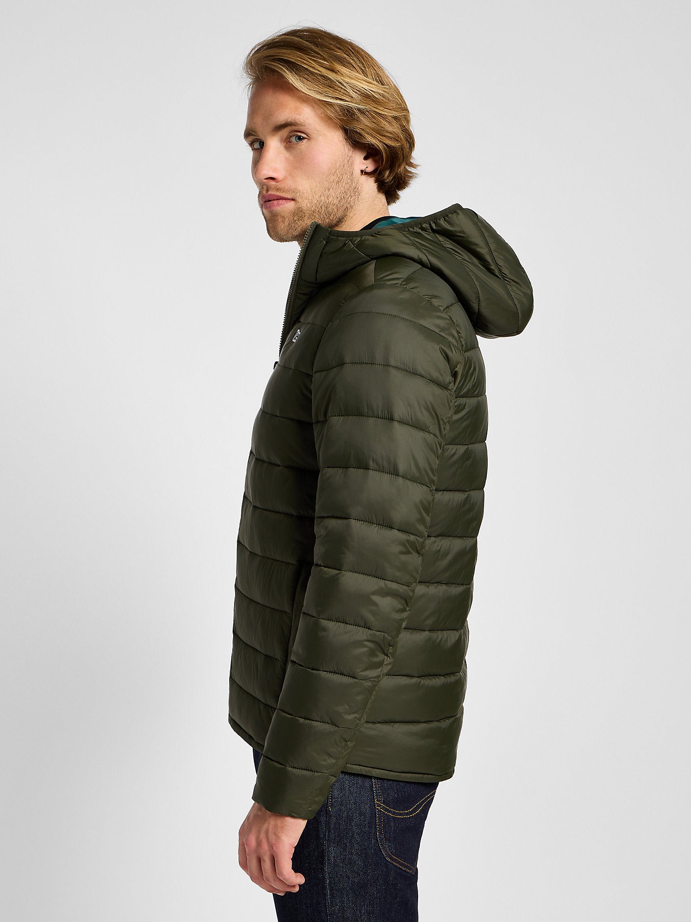 LEE MĘSKA KURTKA PUCHOWA LEE LIGHT PUFFER JKT OLIVE NIGHT 112355677