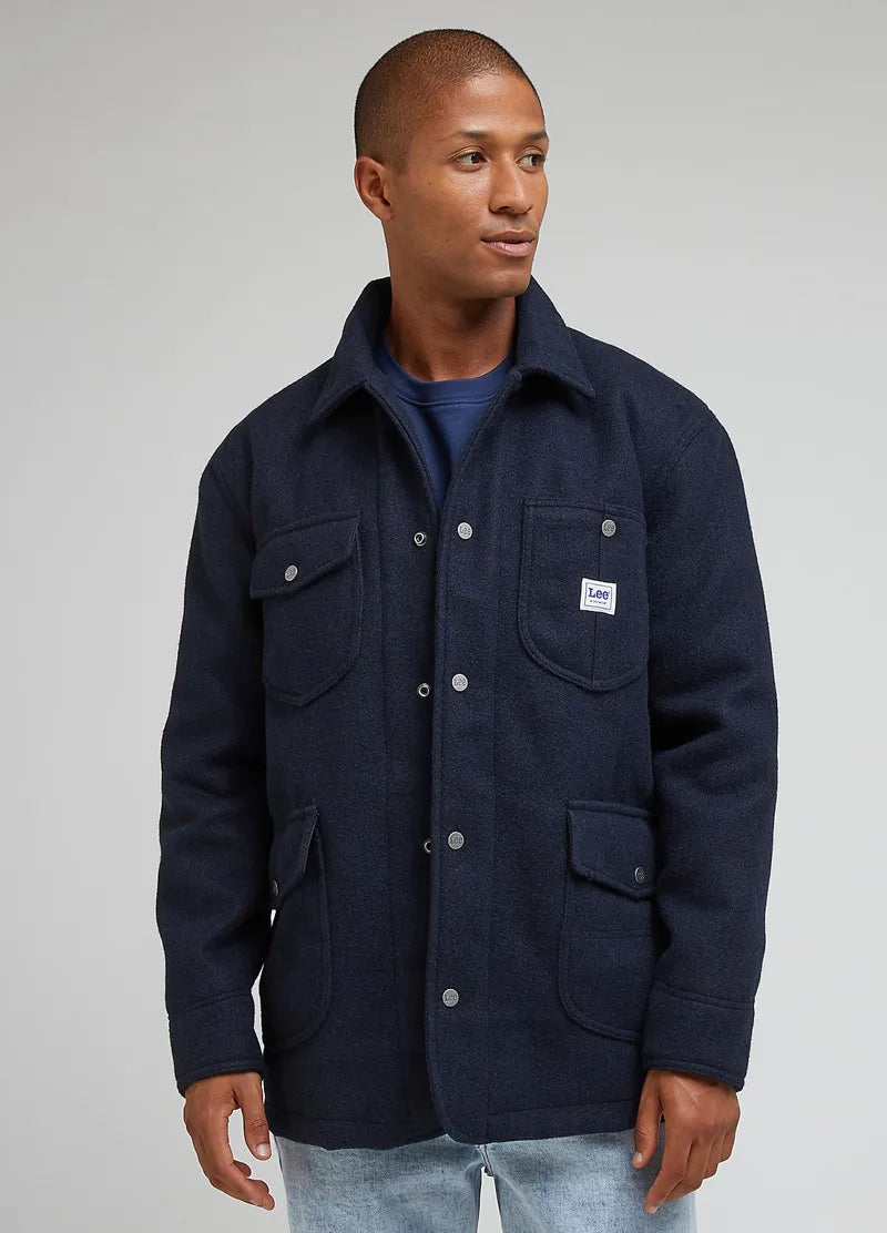 Męska Kurtka Wełniana Lee Wool Jacket Sky Captain 112342487