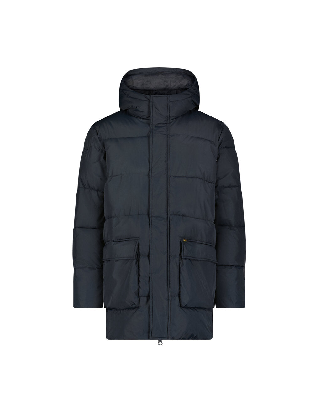 Męska Kurtka Zimowa Lee Long Puffer Jacket Black  112355680 LD48011656