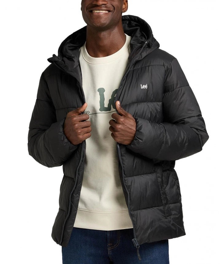 Lee Męska Kurtka Zimowa Puffer Jacket Washed Black 112339011 Lv20017013