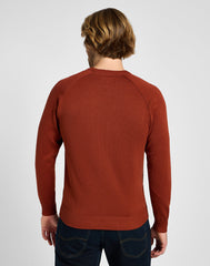 Męski Sweter Lee Clean Raglan Sweater Sweet Maple 112355672 LD46014970