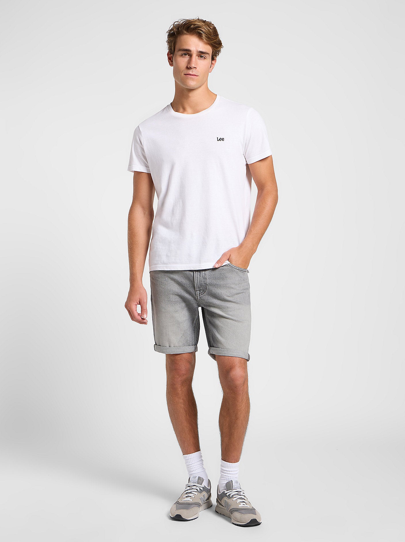 Lee Męskie Spodenki Jeansowe Rider Short Brody 112363904
