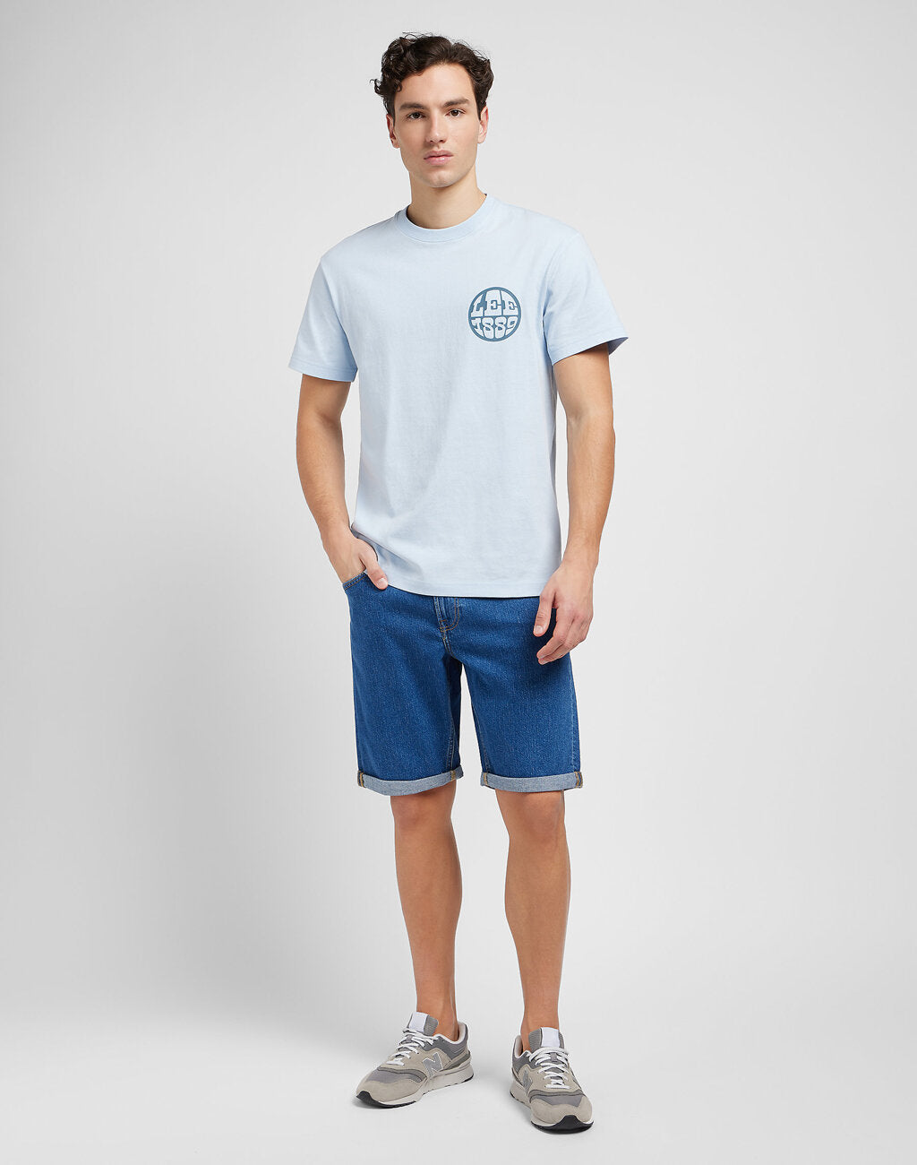 Krótkie Spodenki Męskie Szorty Lee 5 Pocket Short Lazy River 112349238 L73M016073