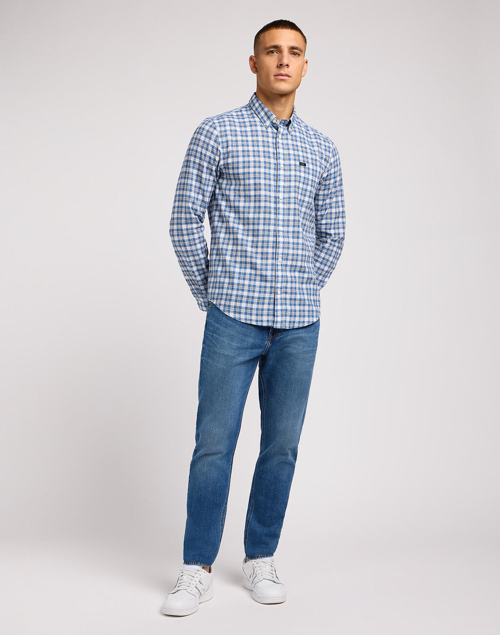 Męskie Spodnie Jeansowe Lee Austin Indigo Walk  112349213 L733007774