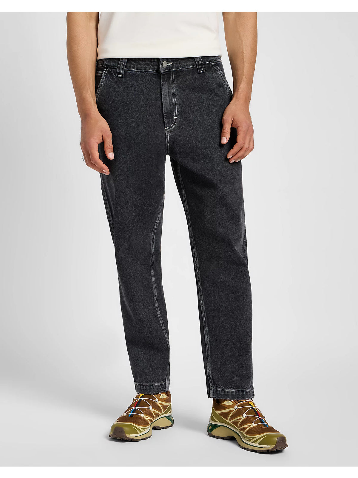 LEE MĘSKIE SPODNIE JEANSOWE CARPENTER BLACK STONE 112355778 L75K015943