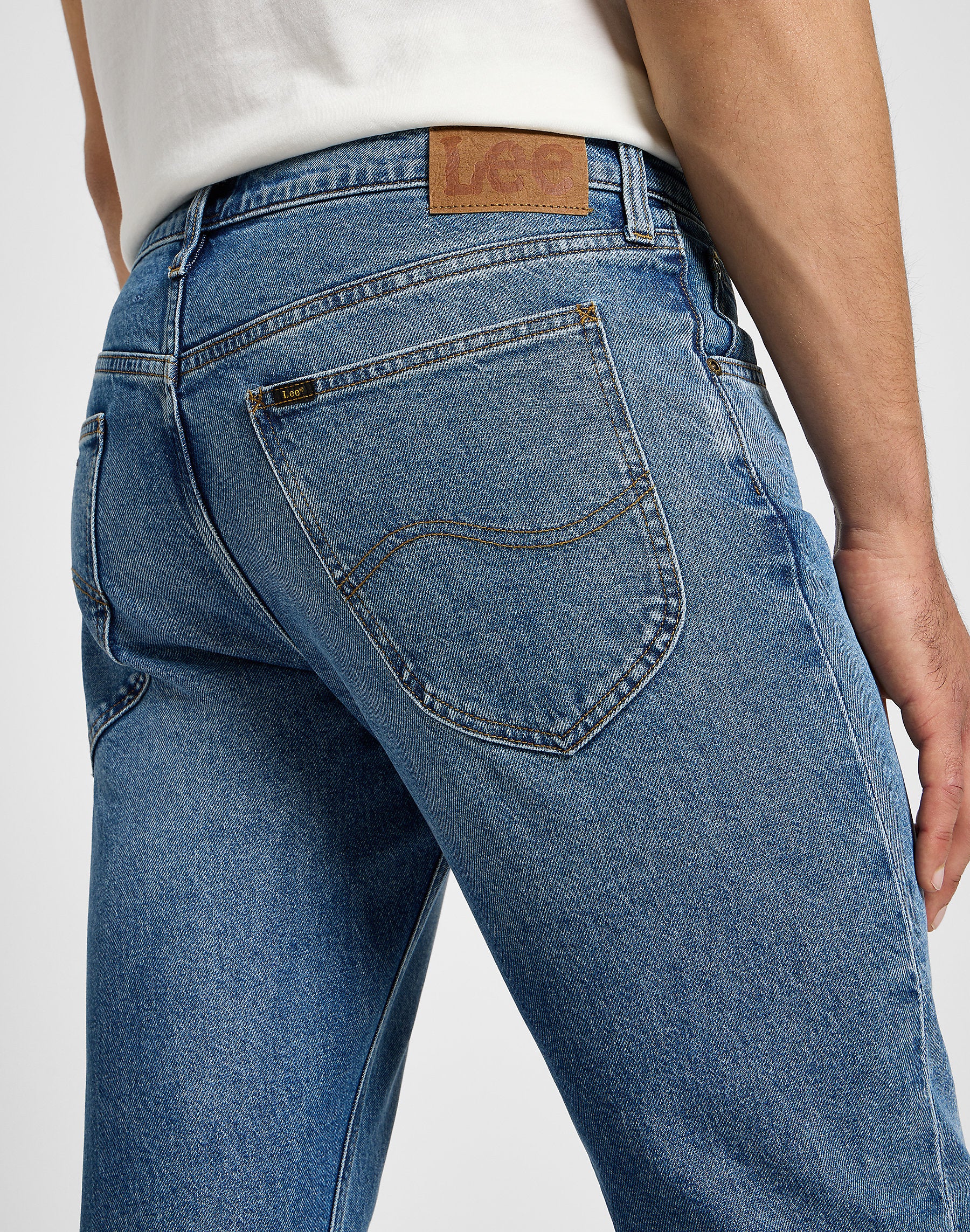 Męskie Spodnie Jeansowe Lee Daren Zip Fly Riverway 112355810