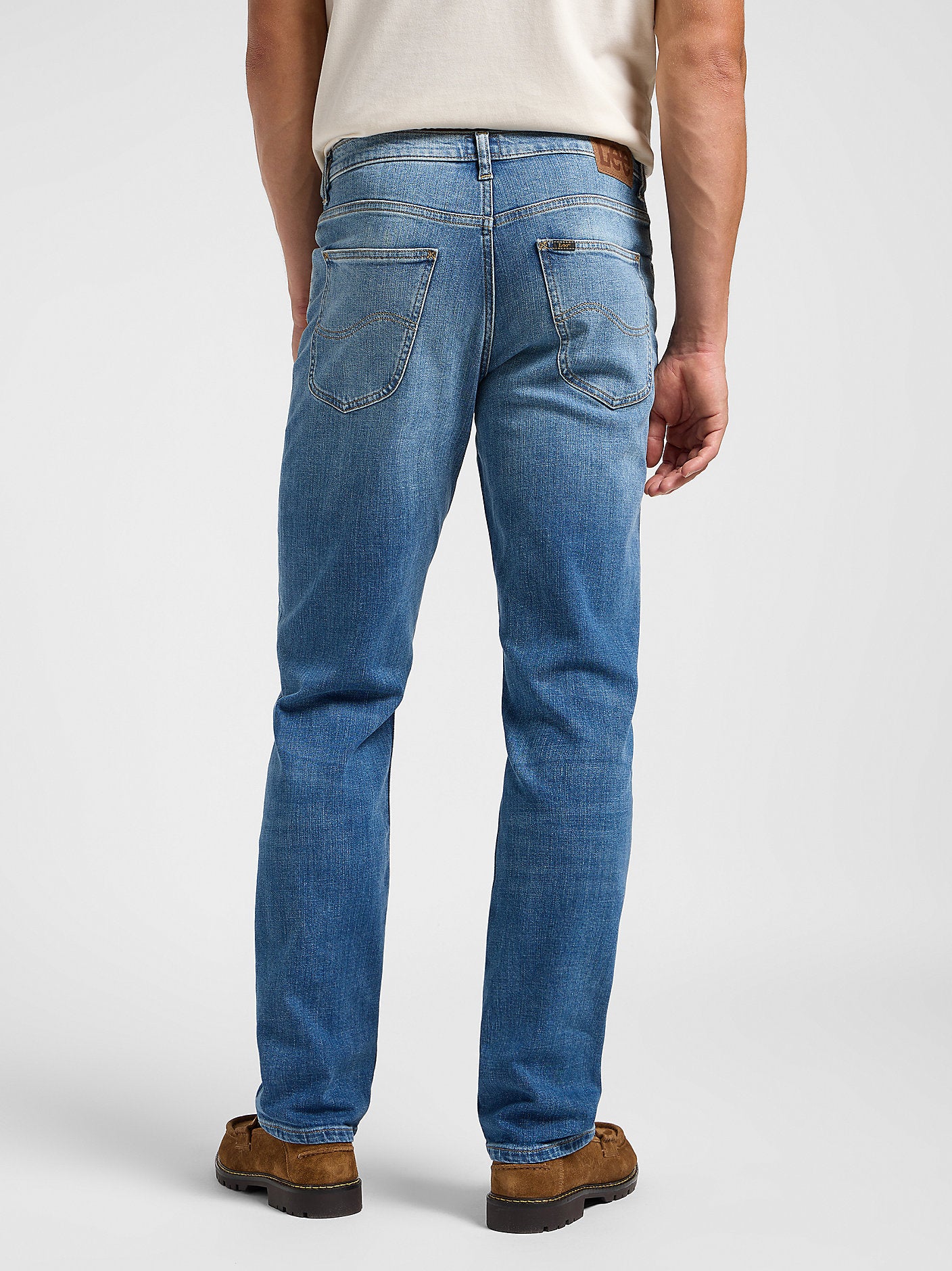 Lee Męskie Spodnie Jeansowe Brooklyn Straight Highland 112363945
