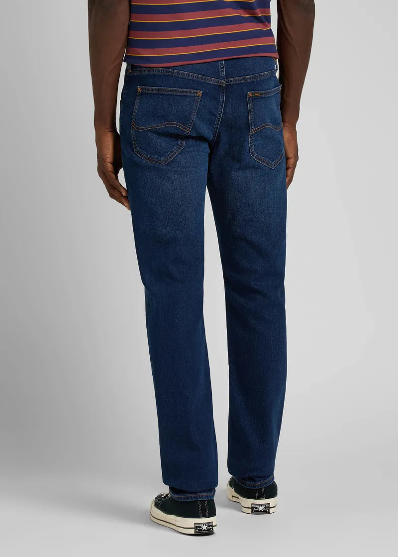 Męskie Spodnie Jeansowe Lee Daren Zip Fly Dark Hunt 112339067